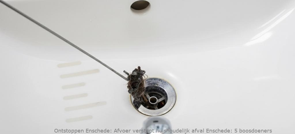 Afvoer verstopt huishoudelijk afval Enschede: 5 boosdoeners